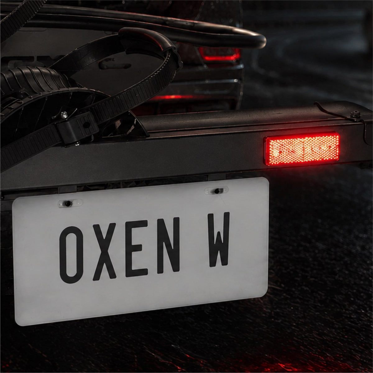 Bike rack rear light
