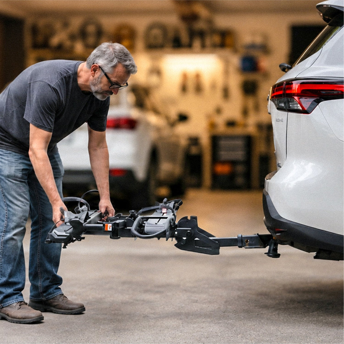 Folding bike rack