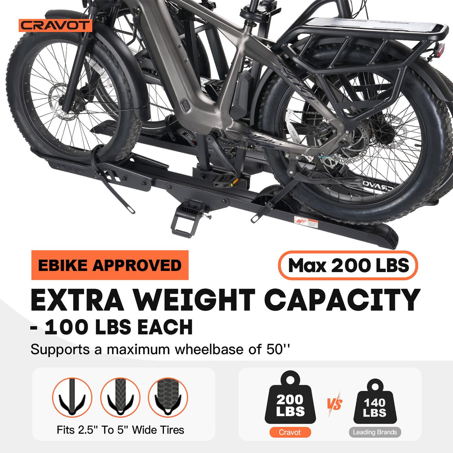 CRAVOT CyberRack E2 PLUS Hitch Bike Rack