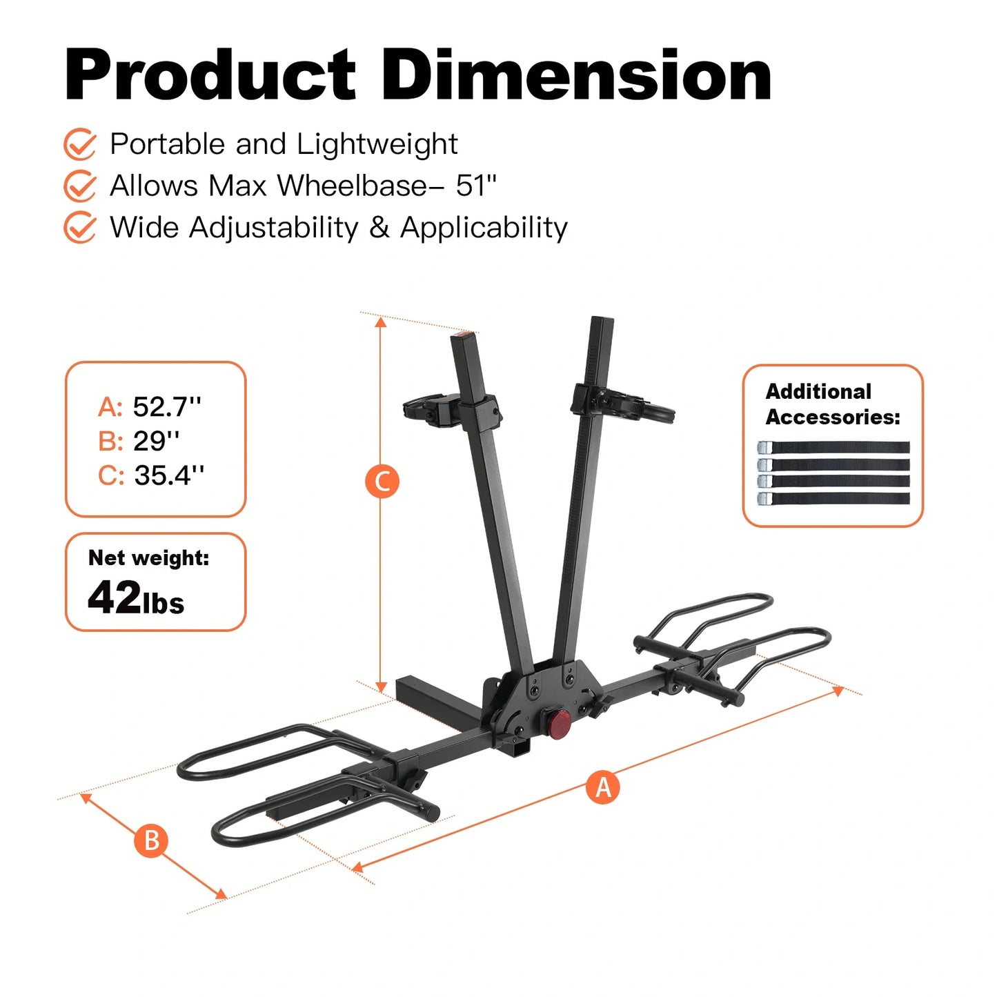 CRAVOT MagRack F2 Hitch Bike Rack