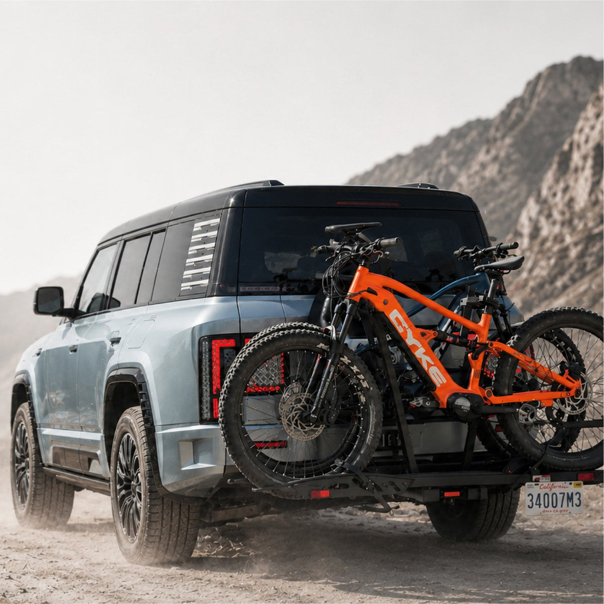 Hitch rack for eMTB