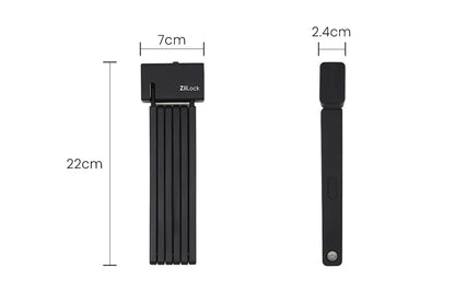 Ziilock M Folding Bike Lock – Free Shipping on Full Case (12 Units)